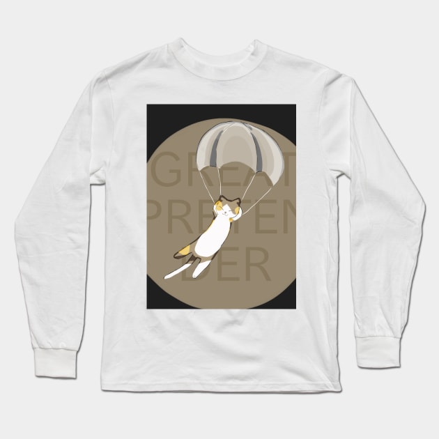 Great Pretender Cat Long Sleeve T-Shirt by Beastlykitty